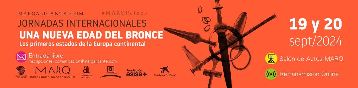 Si no pudiste asistir, los días 19 y 20 de septiembre, a las "Conferencias sobre la Edad del Bronce en Europa" del #MARQ, puedes escuchar las ponencias online 
🎙️ acortar.link/yeI9eN