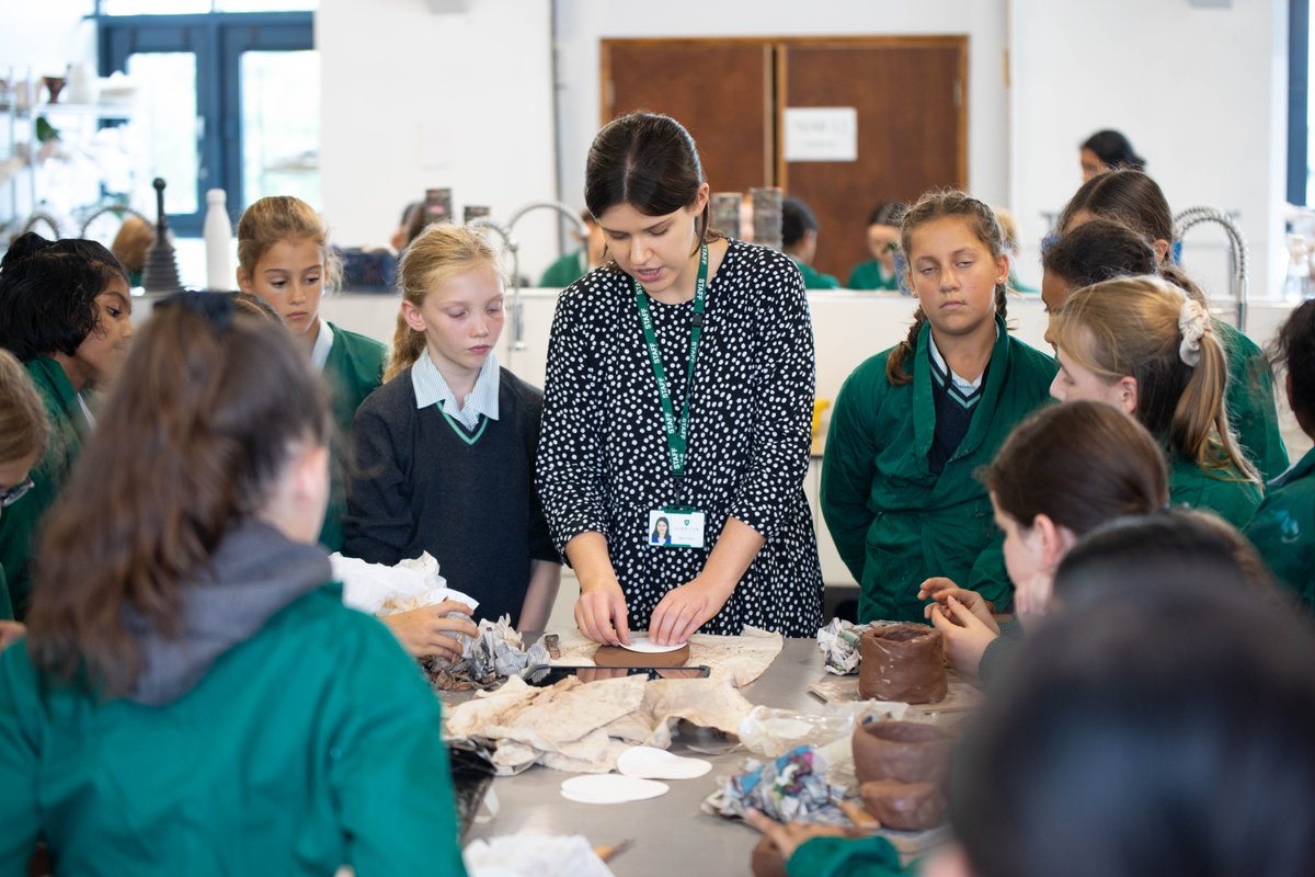 SurbitonHigh's tweet image. Year 7 pupils have been busy in our Art Studio, crafting pots from clay with smiles all around! 🎨

#SHSArts #EducationUnleashed #UnmistakablySurbiton