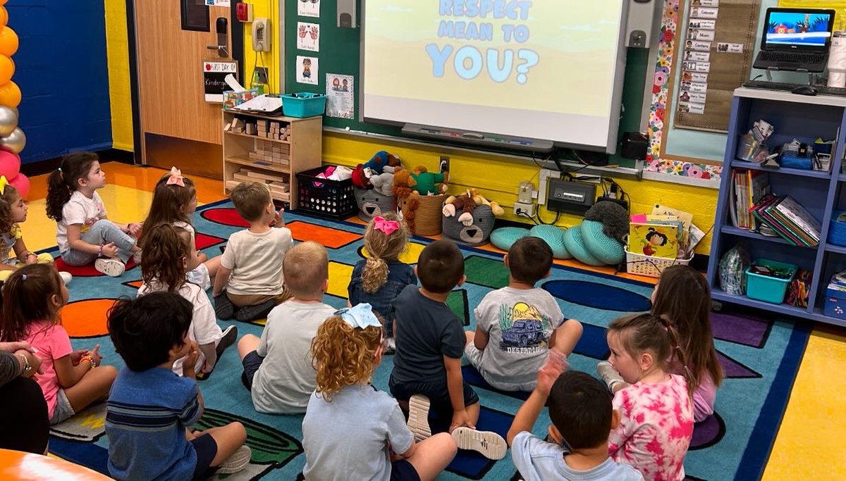Our first #characterstrong principle of the month is RESPECT! These friends enjoyed reading,singing, and talking all about showing respect in our classroom. <a href="/Sch_Principal/">Jennifer Thearle</a>
