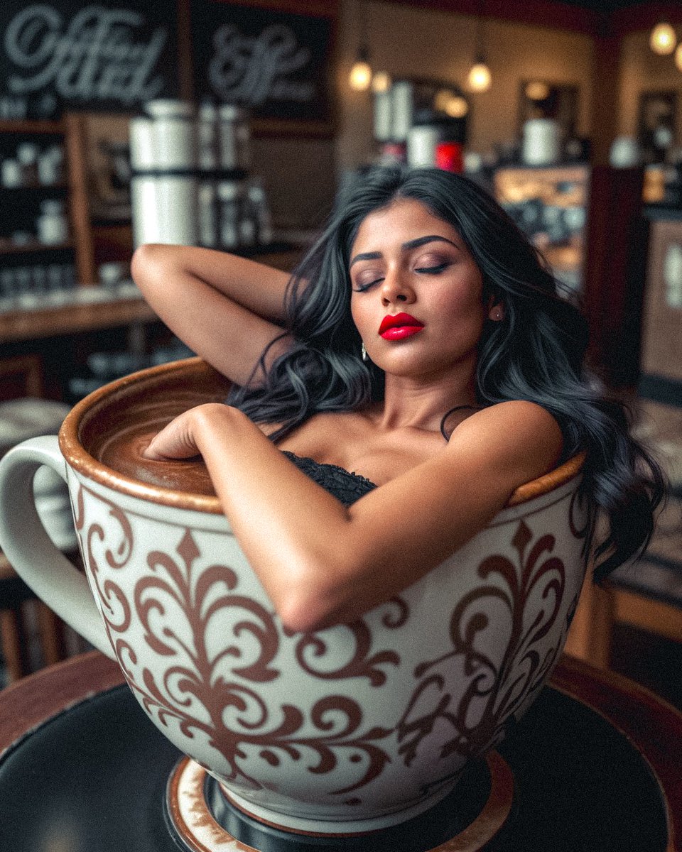 itsAishaFaith's tweet photo. Gm π₯°
So I took a little nap in my favorite cup of coffee βπ€
Tell me, how do you brew the perfect cup?
Or what's your go-to blend for waking up or... do you prefer to sleep in your coffee like me? ππ
#CoffeeQueen #Coffee #SleepyVibes #CreativeBrews https://t.co/CSAB262MwB