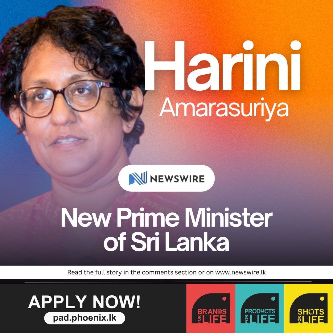 Now this is something you can write a poem about.

Sri Lanka’s first woman prime minister (not from dynastic politics that is).

A victory to working, voting women in Sri Lanka.
#PE2024 #SriLankaElections