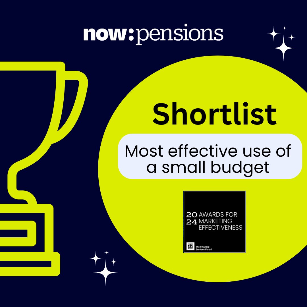 now:pensions (@nowpensions) on Twitter photo Thrilled to announce that <a href="/nowpensions/">now:pensions</a> is shortlisted for THREE #MEAwards24! 🏆
Most Effective Brand Strategy
Most Effective Content Marketing Strategy
Most Effective Use of a Small Budget
🎉🤞Congrats to all! See you in Nov! #nowpensions #FairPensionsForAll #Awards Thrilled to announce that <a href="/nowpensions/">now:pensions</a> is shortlisted for THREE #MEAwards24! 🏆
Most Effective Brand Strategy
Most Effective Content Marketing Strategy
Most Effective Use of a Small Budget
🎉🤞Congrats to all! See you in Nov! #nowpensions #FairPensionsForAll #Awards