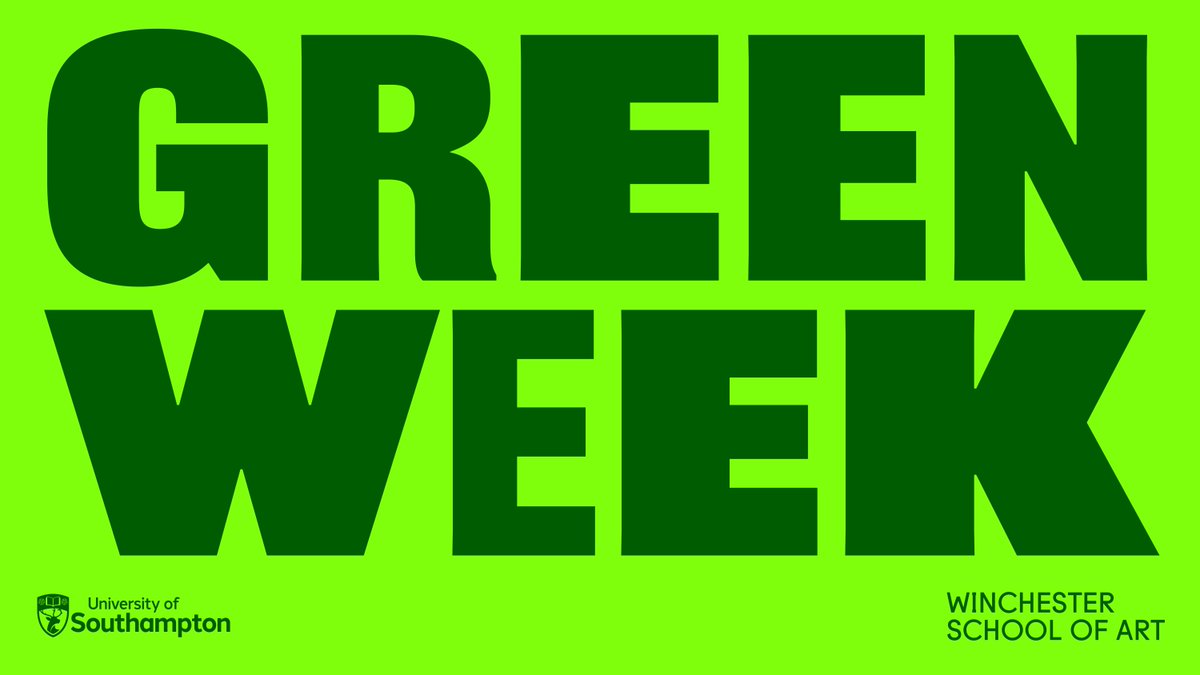 It's Winchester Green Week! Join us for workshops, events, exhibitions, and even a sustainable fashion clothes swap, taking place all week across the University’s Winchester campus.

See what's on here 🔗bit.ly/3XKGXOc