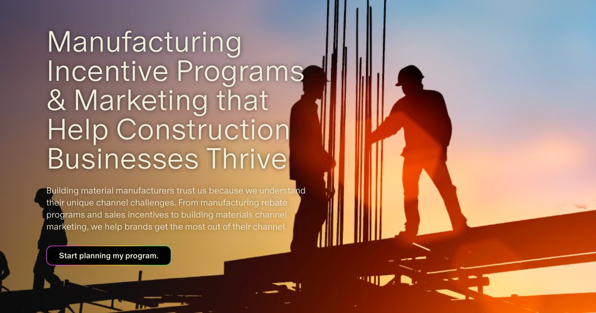 ExtuHQ2's tweet image. 🔧 The building materials industry has big challenges—Extu has bigger solutions. Our channel marketing &amp;amp; incentive programs drive real results, like an 8x sales increase for one client!
Learn more 🔗 ow.ly/Cfi750Trame
#BuildingMaterials #SalesGrowth #IncentivePrograms