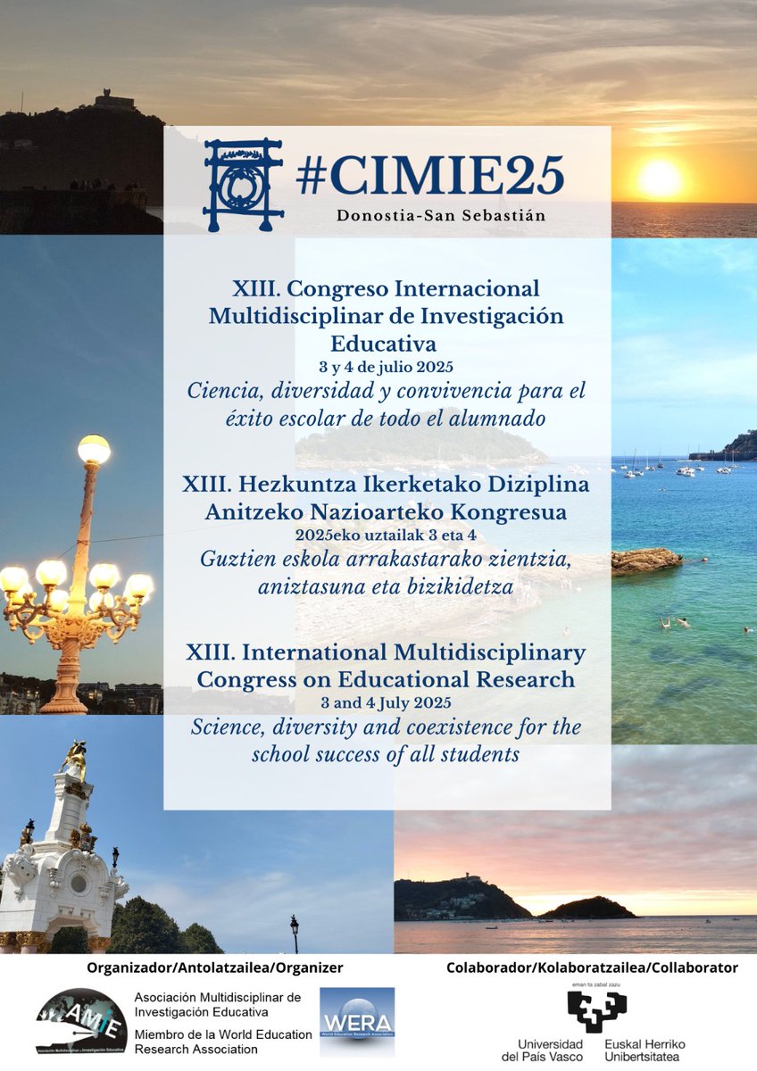 🚨 Estamos muy felices de anunciar que ya tenemos el cartel y el lema de #CIMIE25 🙌🏻

“Ciencia, diversidad y convivencia para el éxito escolar de todo el alumnado”📚