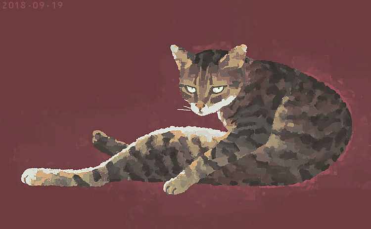 「ねこ(2018) 」|junkumaのイラスト
