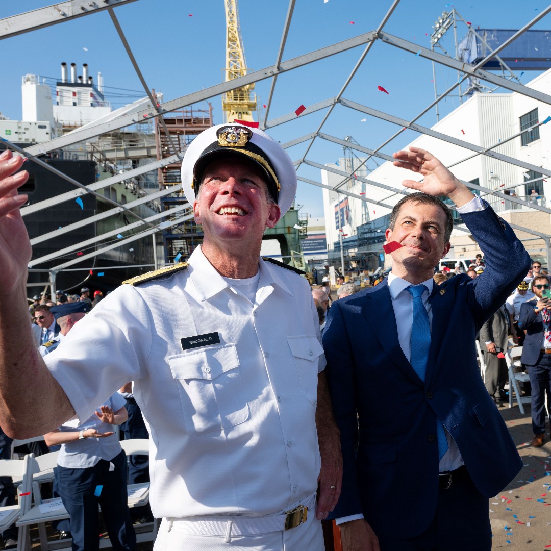 MMAAdmissions's tweet photo. On 9/9, we celebrated the christening of the T.S. Patriot State, marking the beginning of its career training the future of the maritime industry. We can't wait for its arrival in Buzzards Bay, and even more, it's first Sea Term voyage!

Photos:
Marad
Philly Shipyard
U.S. DOT https://t.co/Z5YtslsyIR