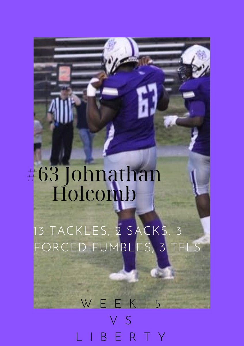 Top Performers from Week 5 against Liberty were Sammie Smith &amp; Johnathan Holcomb! #TigerPride #BigRipley