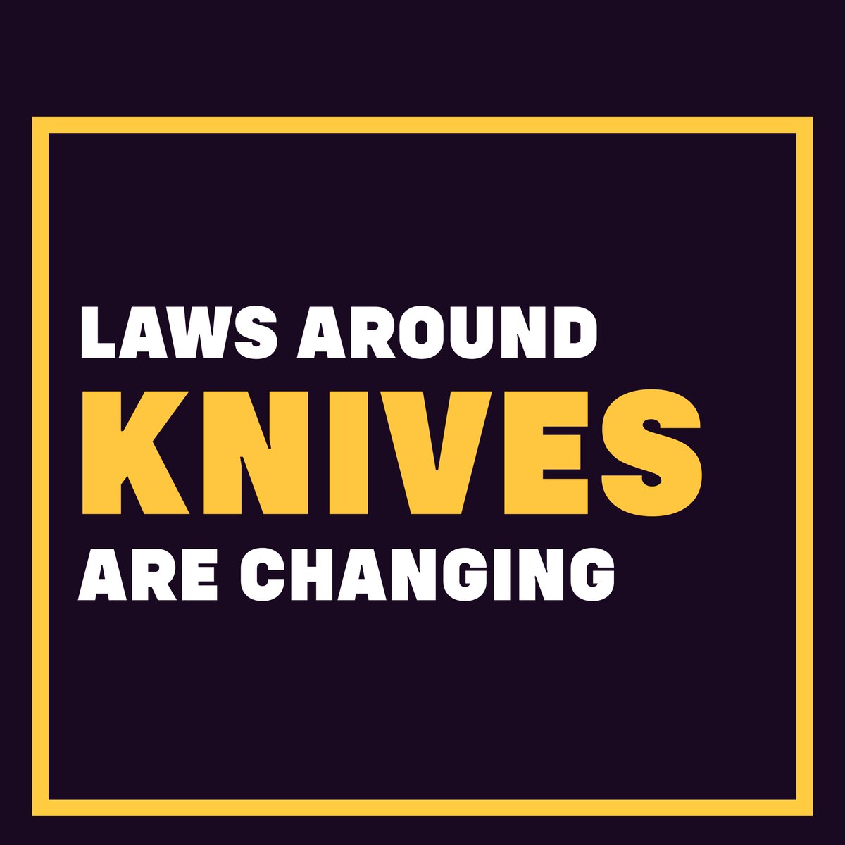 The law has changed. From today zombie-style knives or machetes are banned in the UK. It’s now illegal to own, buy, sell, manufacture or transport these weapons.

If you’re found in possession of these weapons you could face up to two years in prison. orlo.uk/i2A7s