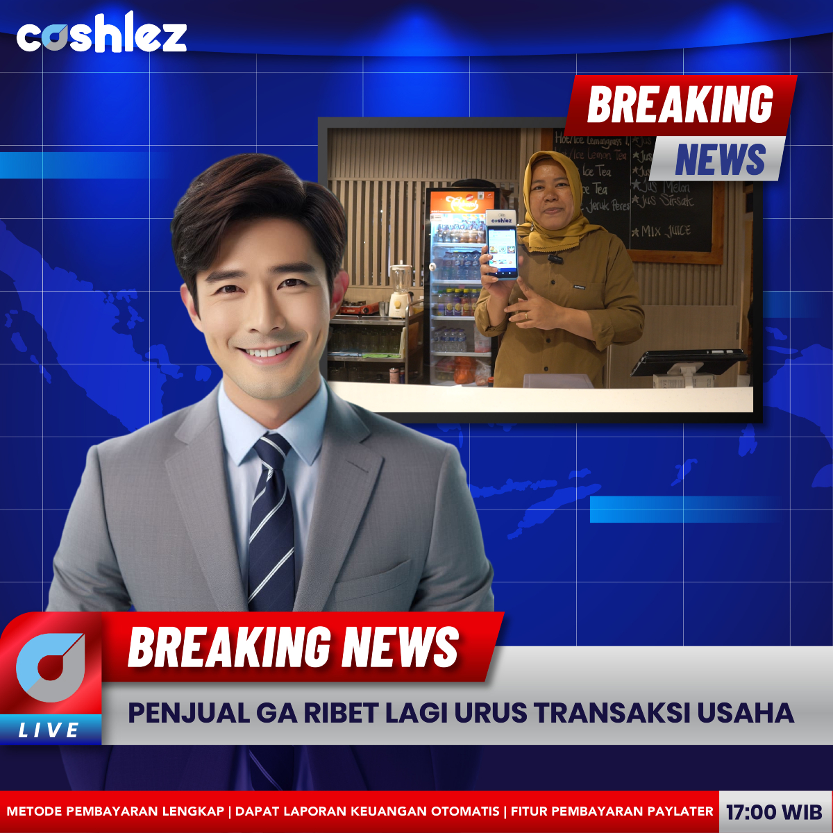 Sekarang pembayaran jadi cepat, laporan langsung otomatis, dan semua urusan jadi lebih simpel. Yuk, nikmati kemudahan berbisnis dengan Cashlez!

#cashlez #cashlezin #cashleztips #breakingnews #edccashlez #poscashlez #sistempos #bisnis #solusibisnis #paymentgateway