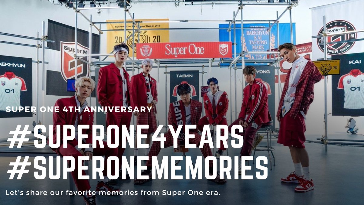 Let's celebrate the fourth anniversary of <a href="/SuperM/">SuperM</a>’s ‘Super One’ together!

Please use the following tagline and hashtags:

📆 25th September

⏰ 12 am KST

4 YEARS CHILLING WITH THE OTHER ONES

#.SuperOne4Years
#.SuperOneMemories

Don't forget to tag <a href="/SuperM/">SuperM</a>

#SuperM #슈퍼엠