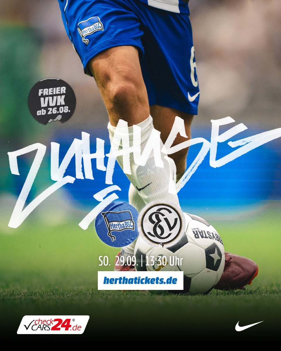HerthaBSC's tweet photo. Am Sonntag geht's wieder ins Wohnzimmer @Oly_Berlin! 🫶 

Jetzt noch Tickets sichern: https://t.co/E0niI8B4KM ⬅️💙

#BSCELV #HaHoHe https://t.co/Z5CM4ZLz4N