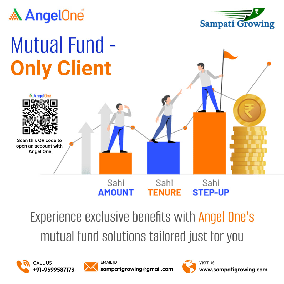 sampatigrowing's tweet photo. Looking to invest wisely?

Become a Mutual Fund Only Client with Angel One and enjoy a hassle-free way to grow your wealth!

Unlock the potential of mutual funds today! 

https://t.co/nBXh3hZAHF

#SampatiGrowing #AngelOne #MutualFund #SmartInvesting #FinancialFreedom #WealthBuild https://t.co/Yj1xog8WoB