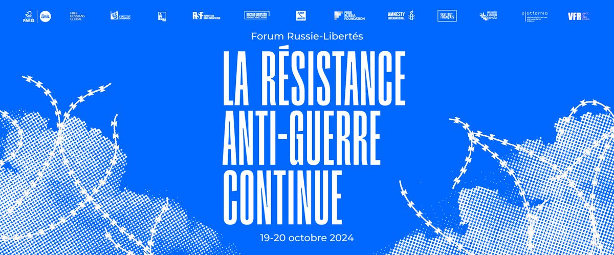 PROGRAMME &amp; INSCRIPTION 
💥2 jours d’échanges intenses
💥5 conférences
💥23 intervenants

Le Forum Russie-Libertés 2024  vise à attirer l’attention du public français et européen sur l’action de la société civile russe et les moyens de la soutenir dans sa #lutte contre le régime