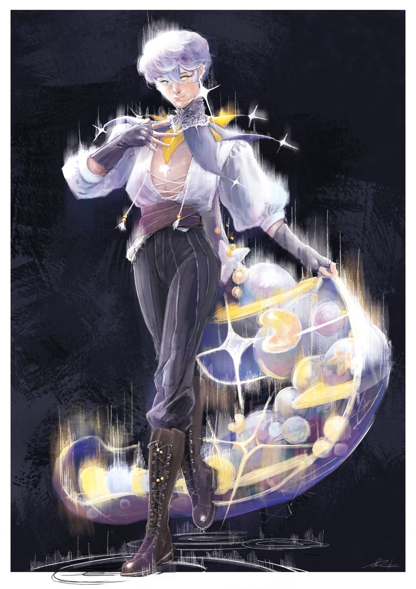 clearlysera's tweet photo. Astra [OC] God of Night and Herold of all wandering. #OC #illustration #characterart https://t.co/K5Zj01ZiiJ