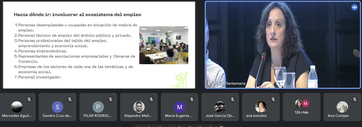 AnaCorojan's tweet photo. 📊 Cierre en la jornada #InnovaciónEmpleoAND
 #COEAndalucia con la presentación de los resultados, conclusiones y la #hojaderuta del 🧪#LabEmpleo 

🎯Clausuran:
🧩@NuVallejo @SAEmpleo 
🧩@frojas @NovaGob 

💡El futuro de la innovación en el empleo es hoy... https://t.co/VBMm8Nt7kg