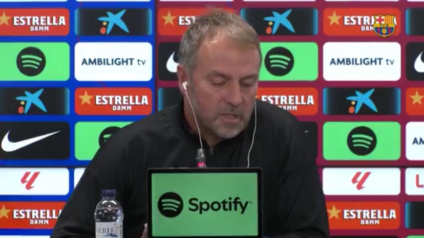 BarcaUniversal's tweet photo. Hansi Flick: "Resting Lamine tomorrow? Lamine doesn't look like he needs a rest. It's important to note that we're playing at home and we have to start with a fantastic starting XI." https://t.co/WOtVQboCTh
