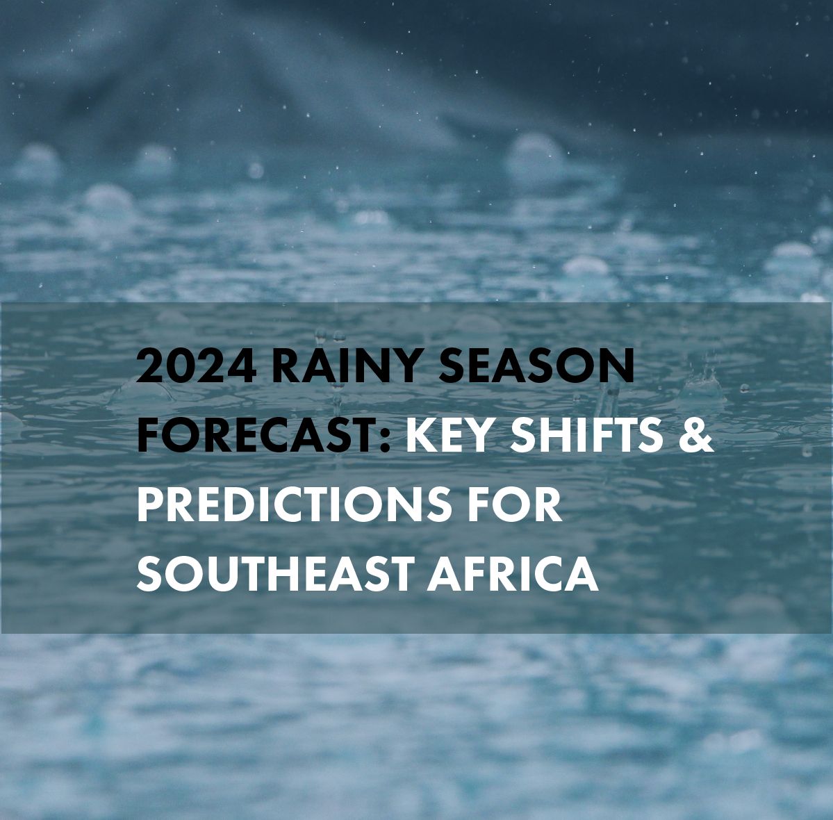 Our latest forecast for the October-December (OND) 2024 rainy season in Southeast Africa reveals significant shifts due to the transition from El Niño to La Niña. Read more here on our blog buff.ly/47ApknN 
#ClimateForecast #LaNiña #EnergyAndMeteorology #SoutheastAfrica