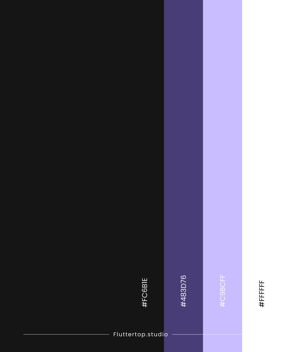 fluttertopuiux's tweet photo. Color palette of the day✨
.
.
.
#color #colors #colorpalette #black #purple #lavender #white #uiux #uiuxdesigner #designers #colorcombination #salonapp #salon #ui #ux https://t.co/g069U38Ps4
