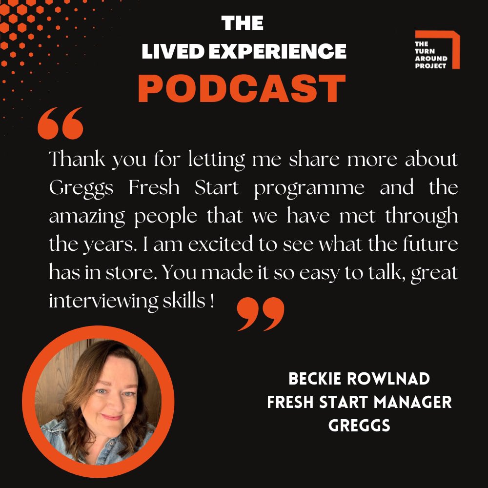 We appreciate the feedback and reflections <a href="/BeckieRowland/">Beckie RowlandTurner</a> <a href="/GreggsOfficial/">Greggs</a> 🎤🙏 #freststart #secondchanceemployers #eabs
