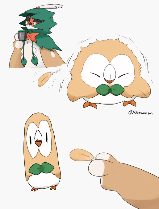 抜け落ちた自分の羽根にビックリしがち🦉 