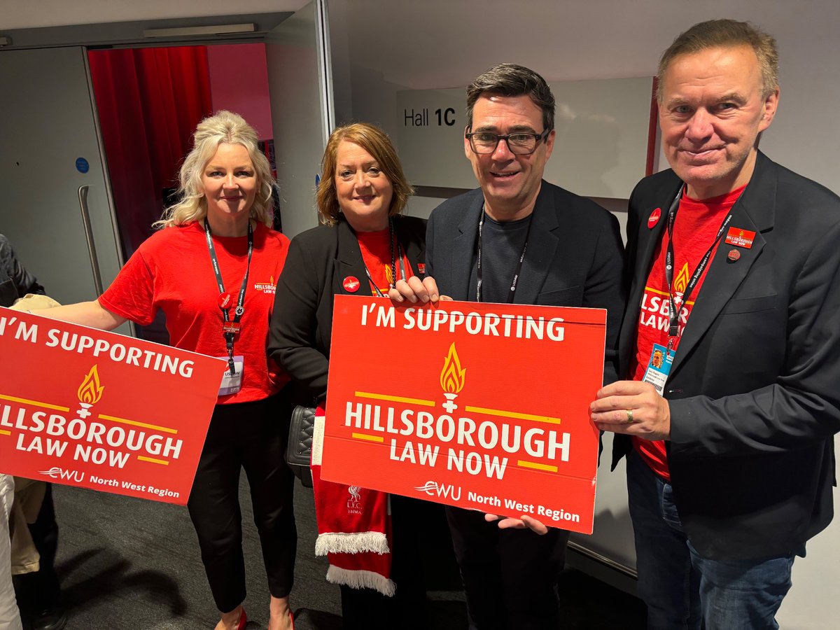 Hillsborough Law Now (@nowhillsborough) on Twitter photo Thank you <a href="/AndyBurnhamGM/">Andy Burnham</a> for your continued support for #HillsboroughLawNow 💪🏻👏🏻
#LabourConference24 Thank you <a href="/AndyBurnhamGM/">Andy Burnham</a> for your continued support for #HillsboroughLawNow 💪🏻👏🏻
#LabourConference24