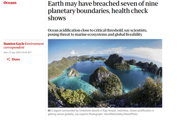 CharlieJGardner's tweet photo. 1/ Why is crossing the planetary boundary for ocean acidification so terrifying?

In more acidic oceans, corals, molluscs and crustaceans are less able to produce their calcium carbonate shells

These creatures underpin ocean food webs https://t.co/0XwSlpQSLY