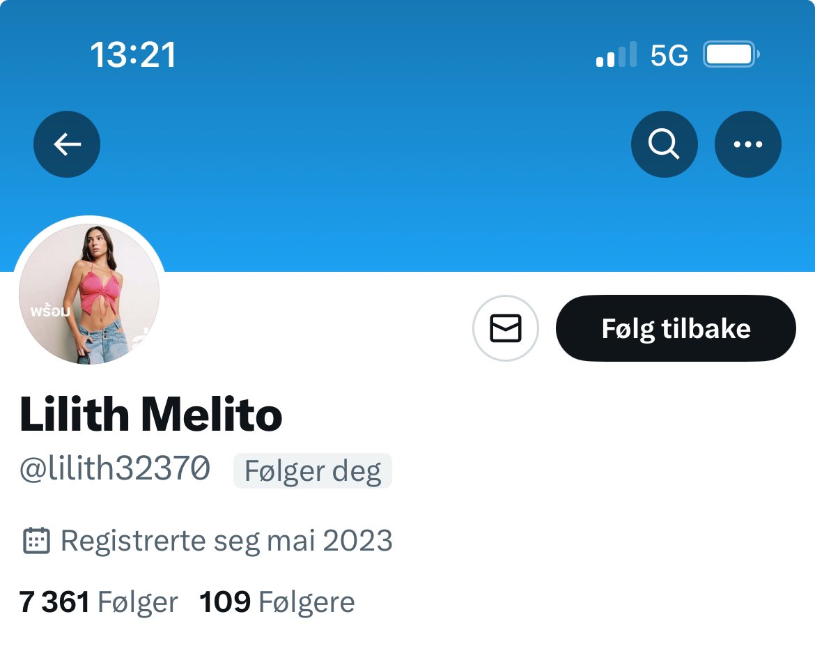 Fryktelig mange slike følgere om dagen.. Blokkerer over en lav sko.. 
Felles for alle er at de registrerte seg mai/juni 2023