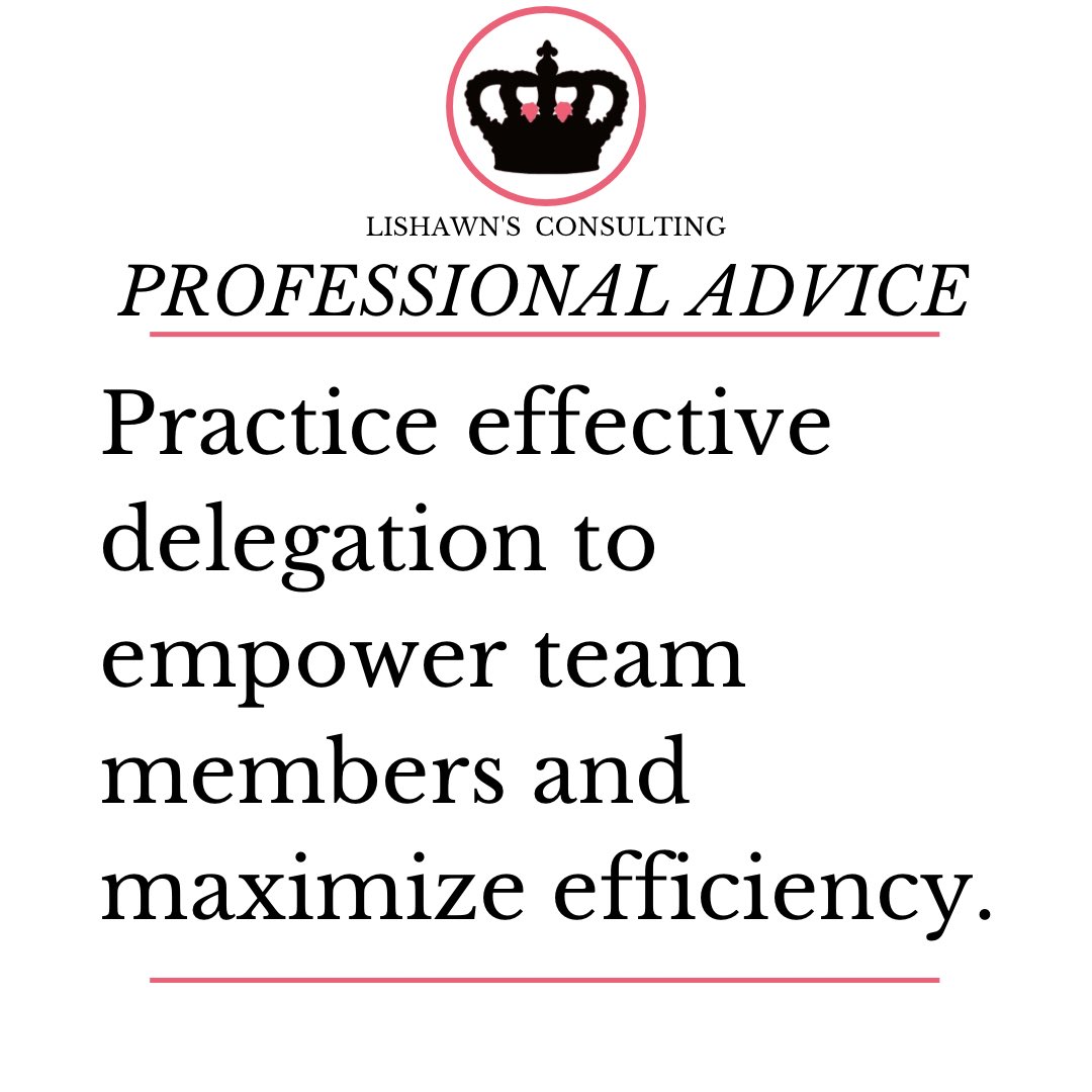 LishawnConsult's tweet image. Today’s gentle reminder is to delegate it helps maximize productivity. 

#lishawnsconsulting
#lishawnsconsultingtips
#delegate
#delegating
#delegation 
#keepgoing p
#life
#building
#staff
#positivethinking
#teamwork
#mindsetmatters
#inspiration
#likeforlike
#like4like
#sharing