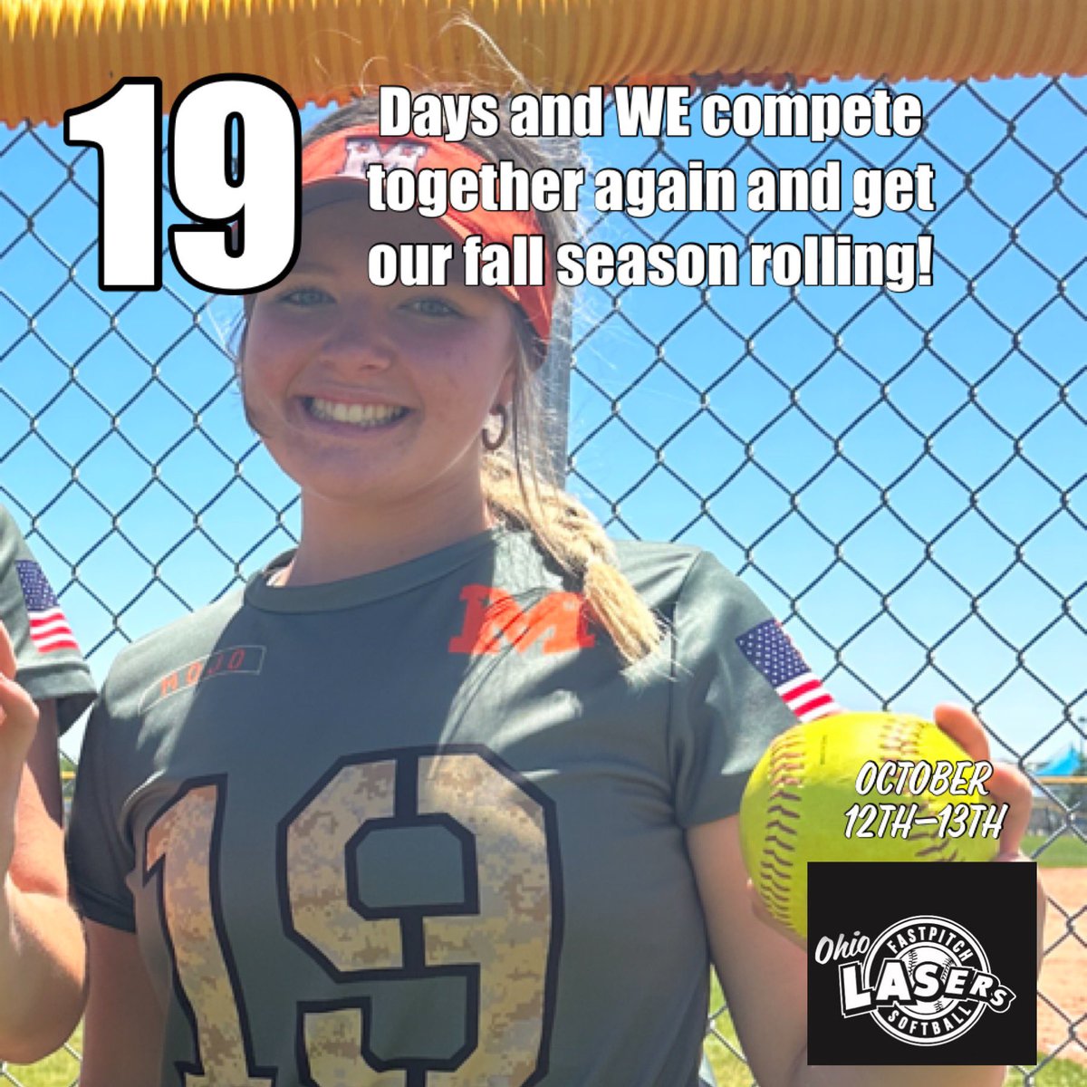 ArmorEliteFox's tweet photo. 1️⃣9️⃣ days until WE hit the turf!  The girls are hungry and ready to compete. Let’s go!  #WeAreMojo #eMbracethetarget #deMandrespect @TnMojoFastpitch https://t.co/OFhaqUAys8