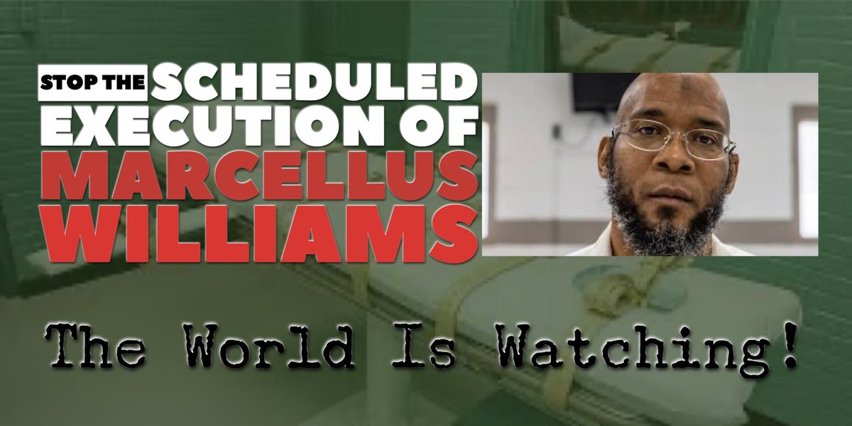 TheCollectiveD1's tweet photo. Why Is The Governor Refusing To Step In And Save An Innocent Man?
#MarcellusWilliams
#StopThisExecution https://t.co/gk8eMpOviD