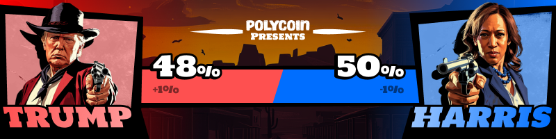 thepolygames's tweet photo. 24. 09. 2024 Polymarket approval ratings for Trump and Harris https://t.co/Awor2RvKQM