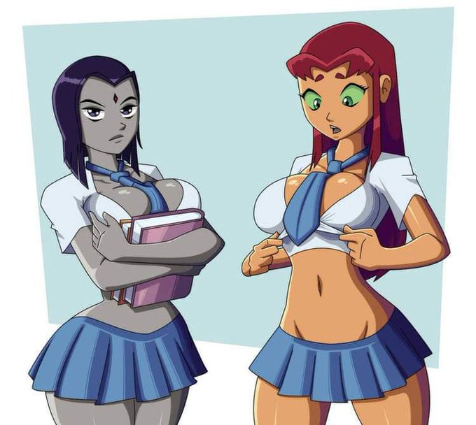 Let's take a moment to appreciate art... This is the Raven and Starfire series I could get into. https://t<a href="/tag/lewdmaid"class="tags"><span>#lewdmaid</span></a>