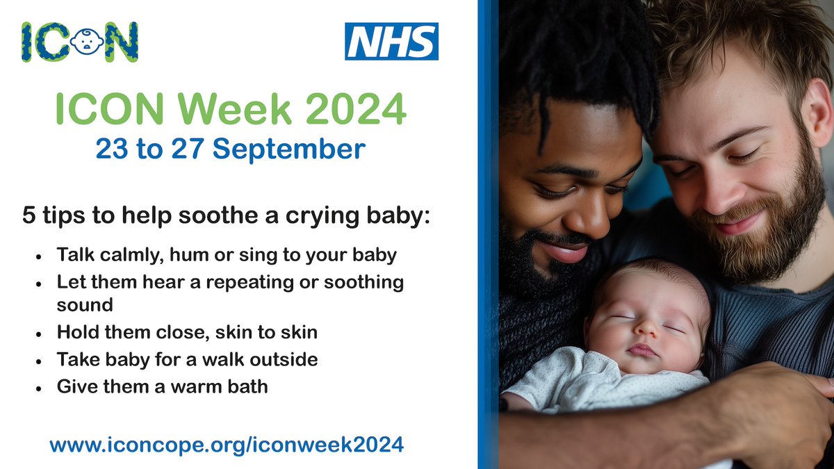 Parents/carers, we  know it can be tough coping with a baby that cries  a lot. It can feel  exhausting &amp; lonely.  Remember to support each  other, you're not alone.    Crying is normal, you're not a bad parent or  carer. ICON helps  manage those overwhelming moments #ICONweek2024