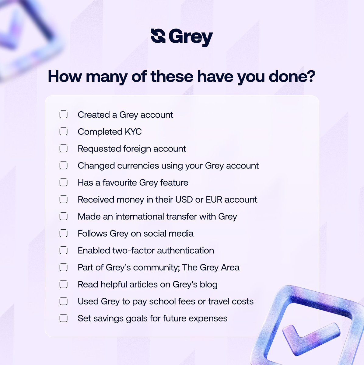 greyfinance's tweet photo. Are you a newbie or an OG? Tell us how many Grey milestones you’ve hit in the comment section!
#GoWithGrey https://t.co/NI92l8vC3H
