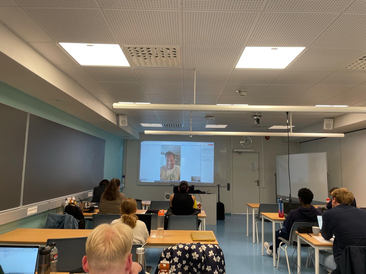 Enjoyed beaming in and talking about Czechoslovak and Yugoslav Sokol to MA students of Sport History in Molde !