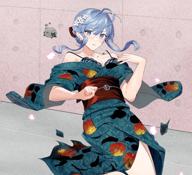 艦これ「ゴトランド アンドラ浴衣モード下着が見えちゃう! #艦これ 」|tamamizu@C103東ユ48a土曜のイラスト