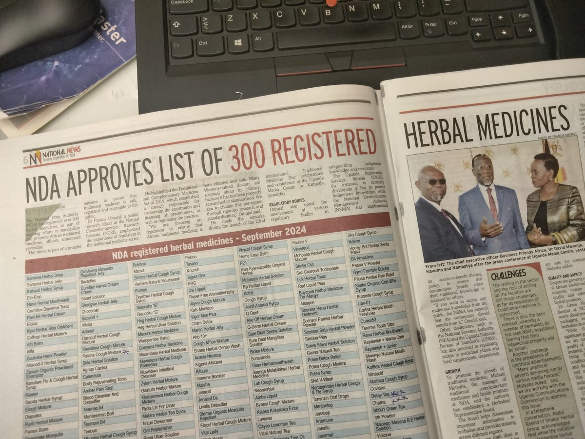 drtamalehenry's tweet photo. Great step forward!
Glad that my Students at @AvanceUni have had their Herbal medicines registered.
#YecoCoughDoctor
#YecoAnti_UlcerSyrup
#Palans_Cough_Mixture
#Teatox
#ImmuneUp
#Chama
#DelayTea https://t.co/DCi1K3xL5h