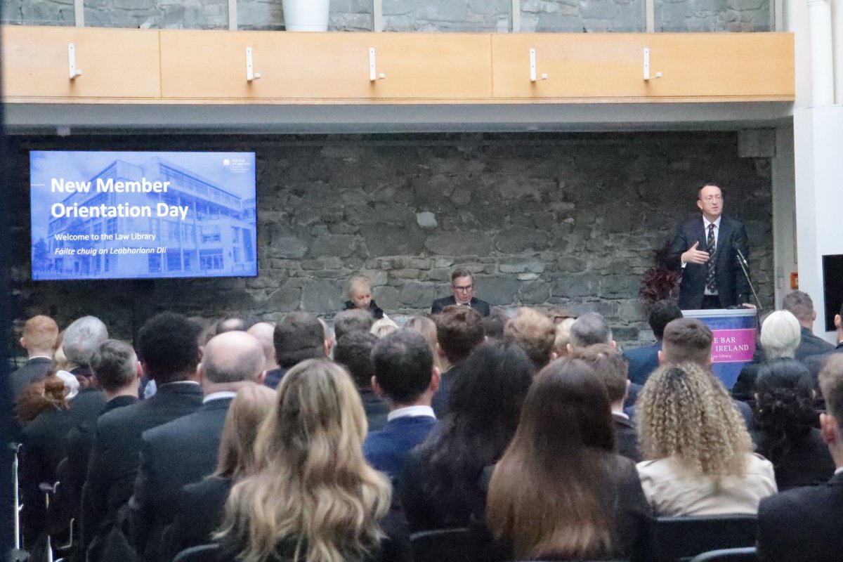 TheBarofIreland's tweet photo. A new generation at the Law Library!
 
This morning, we welcome 85 new members to the Law Library as orientation day kicks off. 

We would like to wish all of our new colleagues a very warm welcome! https://t.co/oAcrYnBdlj