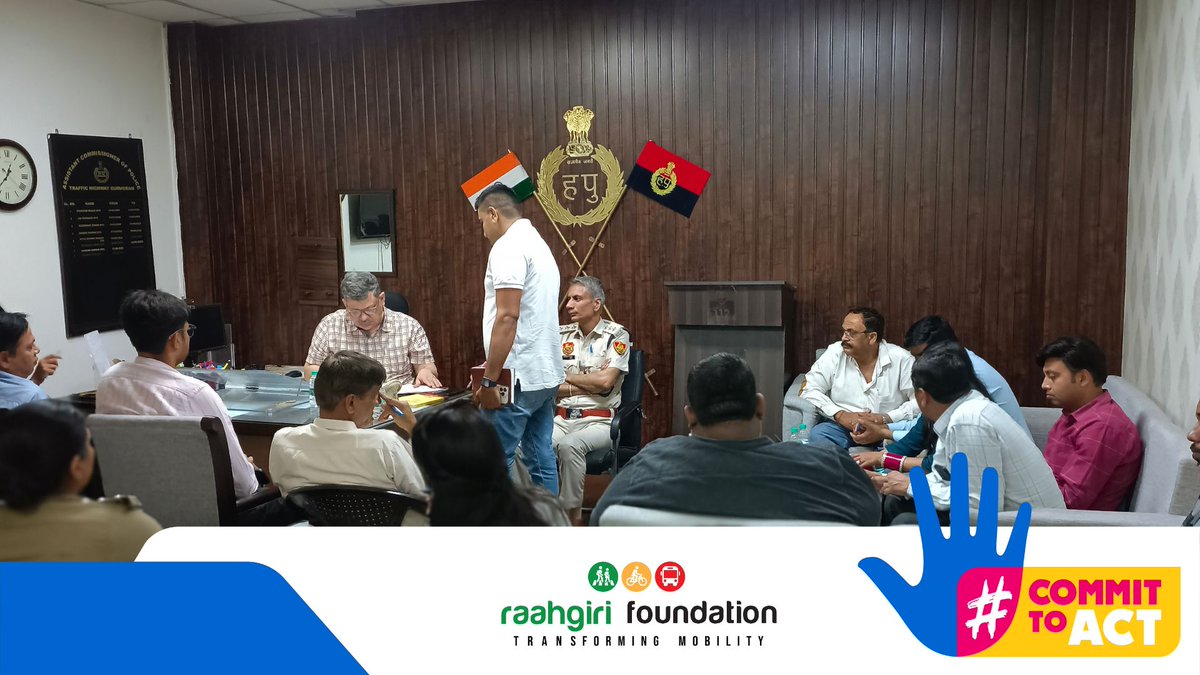 Raahgiri_Fdn's tweet image. #ReThinkMobility #CommitToAct 

The District Road Safety Committee (#DRSC) in #Haryana is a powerful platform for addressing road challenges and improving #safety.  In our recent meeting with them, we emphasized the need to tackle #speeding through effective measures, alongside