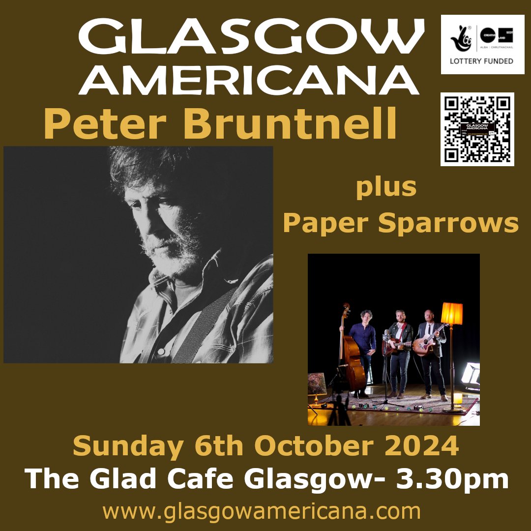 Fallen Angels Club (@kevomorris) on Twitter photo I'm not sure why it has taken us so long to get @peterbruntnell to play Glasgow Americana. Fallen Angels fave plays Sunday 6th Oct matinee show in <a href="/thegladcafe/">The Glad Cafe</a> with <a href="/3PaperSparrows/">Paper Sparrows</a>
<a href="/CreativeScots/">Creative Scotland</a> <a href="/TicketWebUK/">TicketWeb UK 🤘</a> <a href="/ticketsscotland/">Tickets Scotland</a>
#GA24 I'm not sure why it has taken us so long to get @peterbruntnell to play Glasgow Americana. Fallen Angels fave plays Sunday 6th Oct matinee show in <a href="/thegladcafe/">The Glad Cafe</a> with <a href="/3PaperSparrows/">Paper Sparrows</a>
<a href="/CreativeScots/">Creative Scotland</a> <a href="/TicketWebUK/">TicketWeb UK 🤘</a> <a href="/ticketsscotland/">Tickets Scotland</a>
#GA24