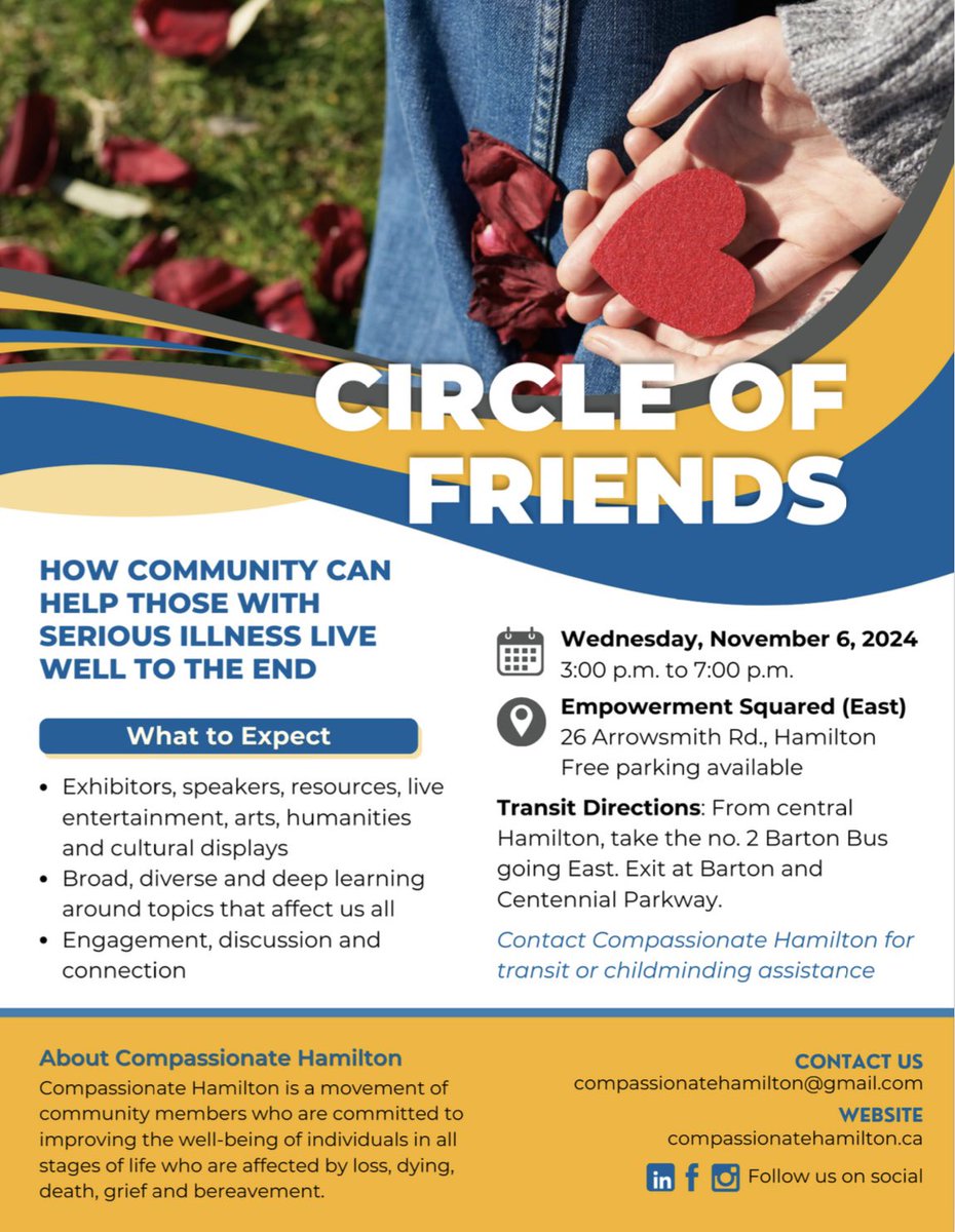 As a family/palliative physician, “total suffering” presents the biggest challenge. We have a large toolbox for physical symptoms. It’s much more difficult to find shelter, regular companionship, a nutritious diet and care for loved ones…

…but a COMPASSIONATE COMMUNITY can!