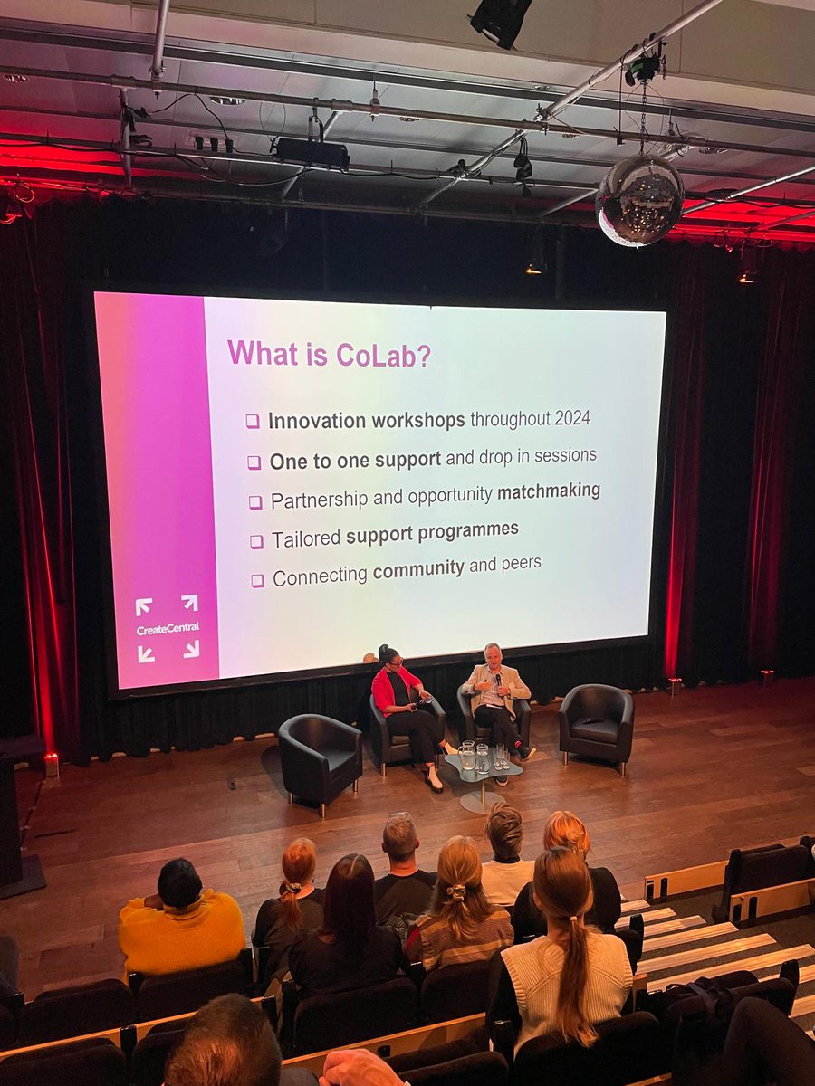 CreateCentralUK's tweet photo. We are at the @WeAreCreativeUK Creativity Unleashed events at the @UKLabour Party Conference in #Liverpool.

Great to be hosting the #CoLab showcase, highlighting the West Midlands Innovation Programme &amp; how we are turbo-charging the creative industries.

#STF #CreateCentralUK https://t.co/wiacUUlwQ8
