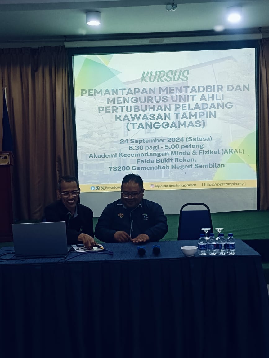 PpkTampin's tweet photo. 24 September 2024 (Selasa) | Akademi Kecemerlangan Minda &amp; Fizikal (AKAL) Felda Bukit Rokan, Gemencheh Negeri Sembilan | 8.30 pagi
.
KURSUS PEMANTAPAN MENTADBIR DAN MENGURUS UNIT AHLI PERTUBUHAN PELADANG KAWASAN TAMPIN (TANGGAMAS) https://t.co/mIZgtHnMV7