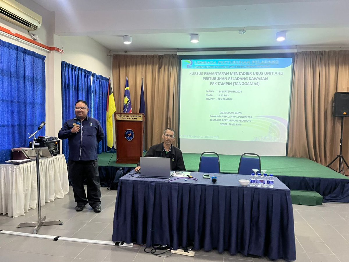 PpkTampin's tweet photo. 24 September 2024 (Selasa) | Akademi Kecemerlangan Minda &amp; Fizikal (AKAL) Felda Bukit Rokan, Gemencheh Negeri Sembilan | 8.30 pagi
.
KURSUS PEMANTAPAN MENTADBIR DAN MENGURUS UNIT AHLI PERTUBUHAN PELADANG KAWASAN TAMPIN (TANGGAMAS) https://t.co/mIZgtHnMV7