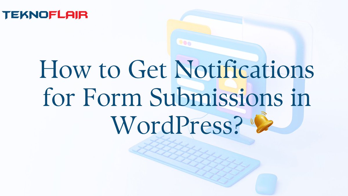 🚨 Want to make sure you never miss a form submission on your #WordPress site? Check out our step-by-step guide to setting up notifications! 🛠️

Read more here 👉 teknoflair.com/how-to-get-not…

#WordPressTips #FormNotifications #WebDev #TeknoFlair