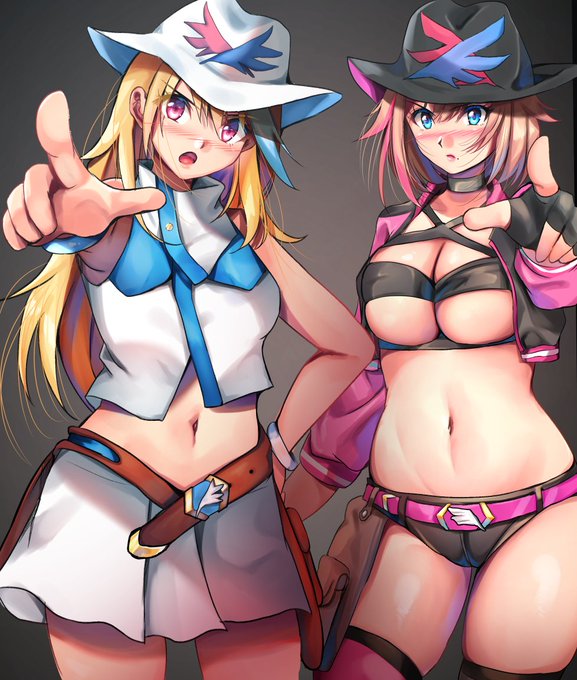 リクエストいただきました『賞金首Angel』よりアクア&ローズです #Skeb 