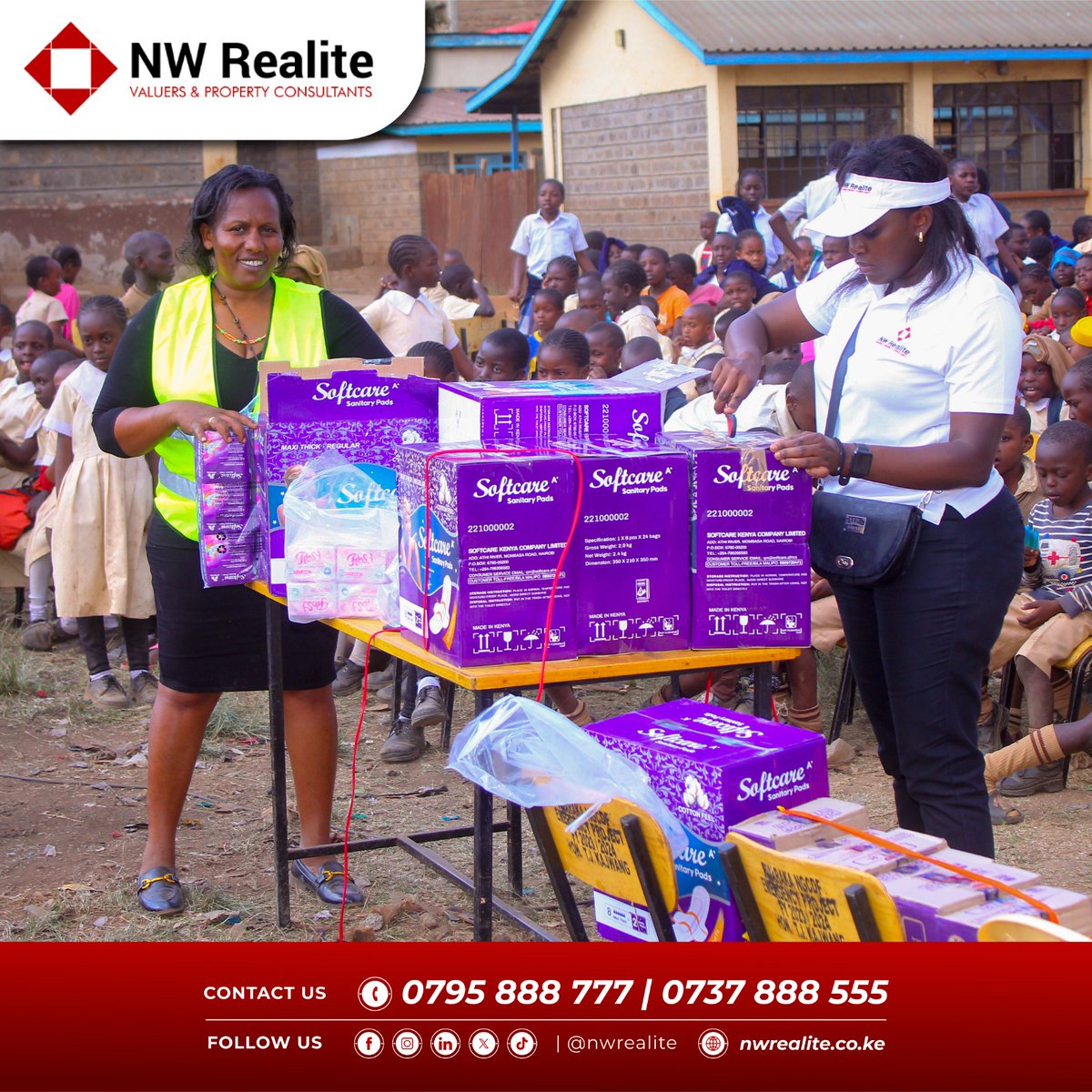 nw_realite's tweet image. Through #Mamacares we touch the lives of people in our community. To add to the tree-planting activity, we donated sanitary towels to Mathare North Primary School girls and shared a snack with the entire school. #wetouch #weaddvalue #WorldBambooDay2024 #treeplanting