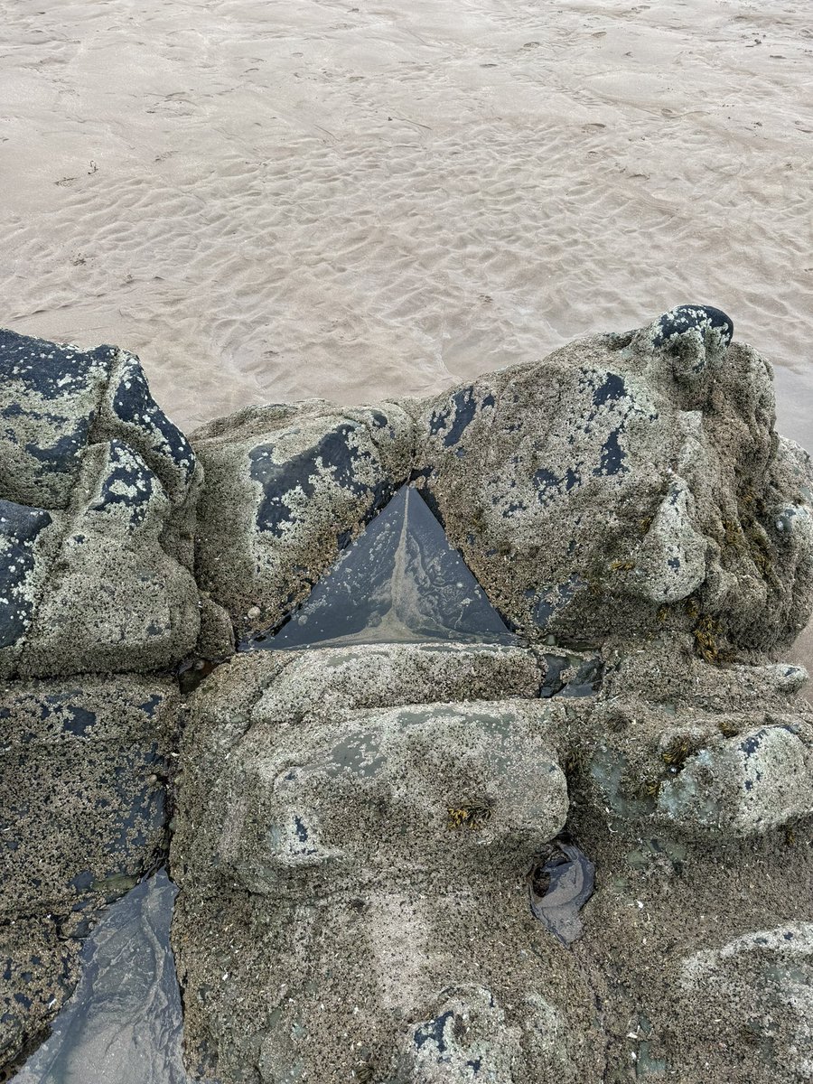 On my run yesterday. My local beach and all I can’t think about when I saw this is the Deathly Hallows 😂 <a href="/jk_rowling/">J.K. Rowling</a> tell me I’m not going totally crazy level here or do I have a problem I need to seek help for ? 😂😂