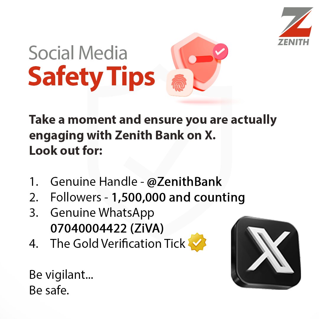 Zenith Bank tweet media